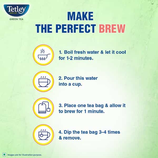 Tetley Green Tea Immune Kahwa With Pink Salt| Ginger| Cardamom With Added Vitamin C| 25 Packets