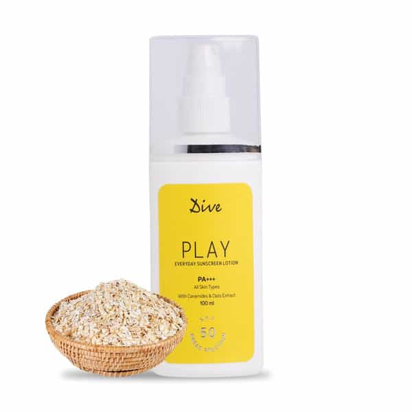 Dive Play Everyday Sunscreen Lotion Spf 50 | Pa+++ | Spectrum Protection | All Skin Type | 100Ml
