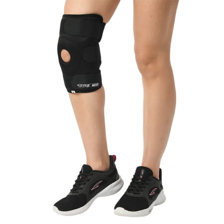 Stergic Hinged Knee Support For Sports Gym & Osteoarthritis Durable Extra Large Size 1 No'S