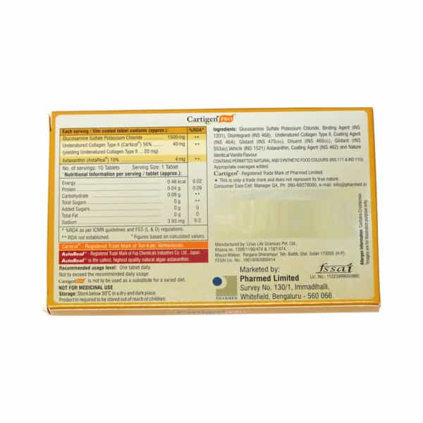Cartigen Pro Strip Of 10 Tablets