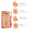 Sanfe Foldable Pretty Face Razor For Pain-Free Facial Hair Removal (3 Units)