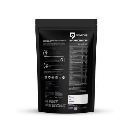 Denzour Nutrition Denz - Lean Whey Protein - Pista Kulfi | 1kg | Recovery & Improved Strength