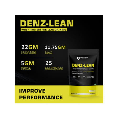 Denzour Nutrition Denz - Lean Whey Protein - Pista Kulfi | 1kg | Recovery & Improved Strength