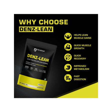Denzour Nutrition Denz - Lean Whey Protein - Pista Kulfi | 1kg | Recovery & Improved Strength