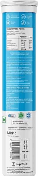 Suprfit Effervescent Tablets- Green Tea 20 Tablets Tube