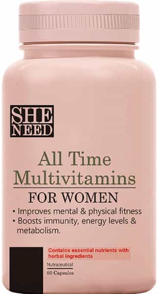 Sheneed All Time Multivitamins And Minerals For Women & Girls 60 Tablets