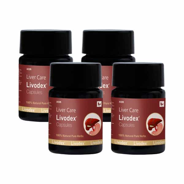 Livodex Capsules 10 Caps | Liver Health Supplement | Detox Liver (Pack Of 4)