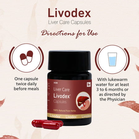 Livodex Capsules 10 Caps | Liver Health Supplement | Detox Liver (Pack Of 4)