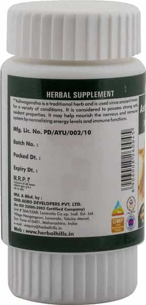 Herbal Hills Ashwagandhahills 60 Capsule