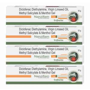 Nanziflam Pain Relief Gel - 30 Gms Pack Of 4