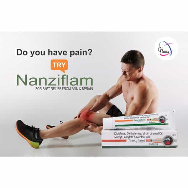 Nanziflam Pain Relief Gel - 30 Gms Pack Of 4 