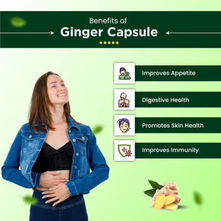 Cipzer Ginger 30 Capsules | Supports Digestive Health & Metabolic Wellness