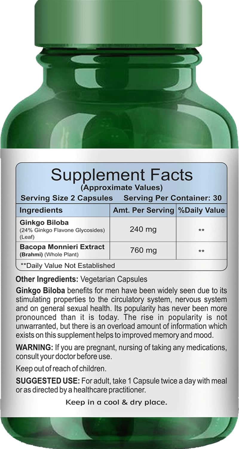 Buy HEALTHMEDS GINGKO BILOBA CAPSULES FOR BLOOD CIRCULATION BETTER