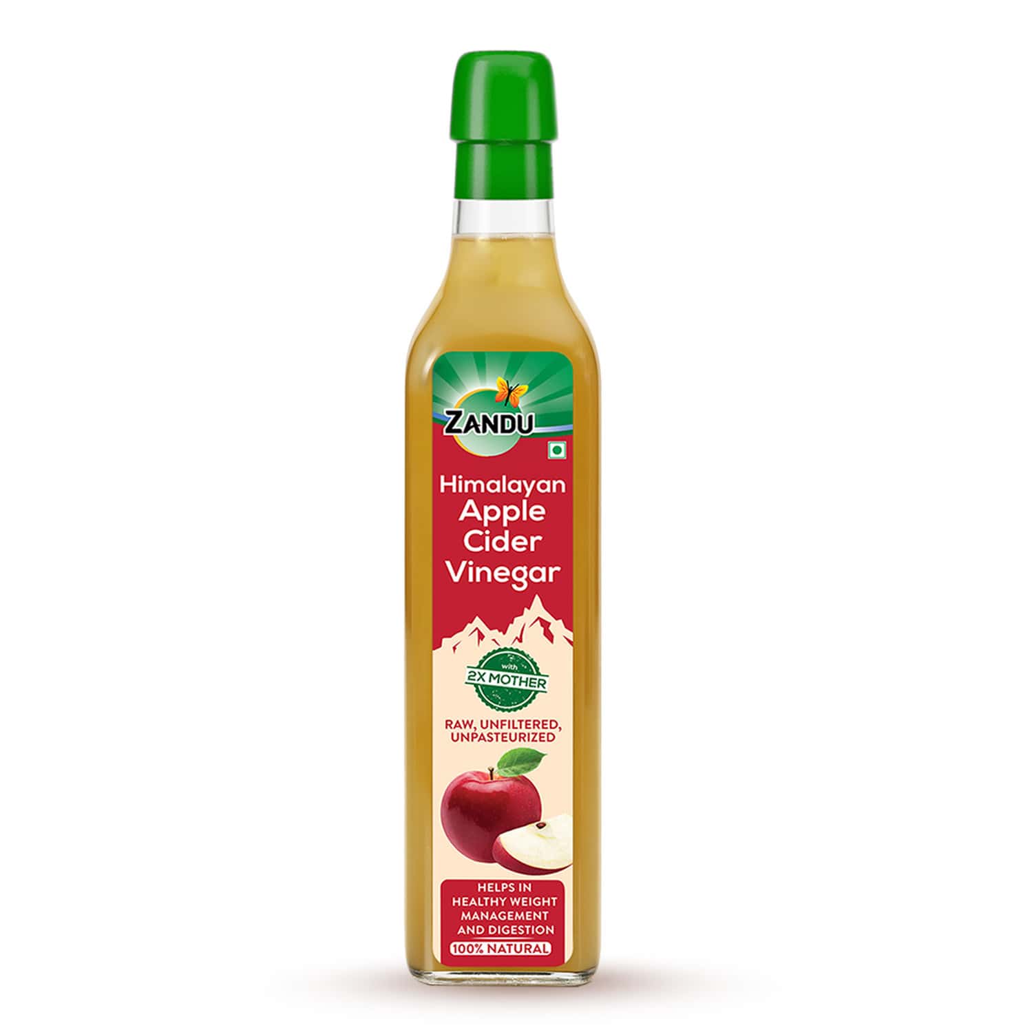 Zandu Himalayan Apple Cider Vinegar | Supports Healthy Weight & Digestion | 500ml