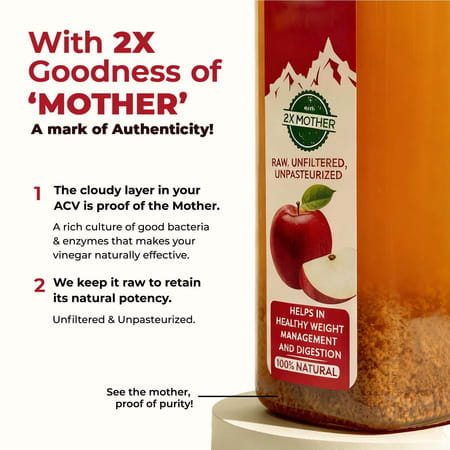 Zandu Himalayan Apple Cider Vinegar | Supports Healthy Weight & Digestion | 500ml