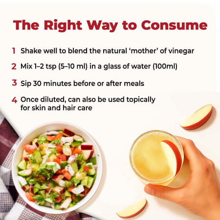 Zandu Himalayan Apple Cider Vinegar | Supports Healthy Weight & Digestion | 500ml