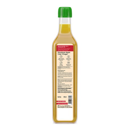 Zandu Himalayan Raw Unfiltered & Unpasteurized Ayurvedic Apple Cider Vinegar Bottle Of 500ml