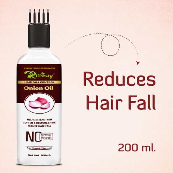 Onion Hair Herbal Oil Promotes Hair Growth & Controls Hairfall Hair Oil 100% Ayurvedic (200 Ml)