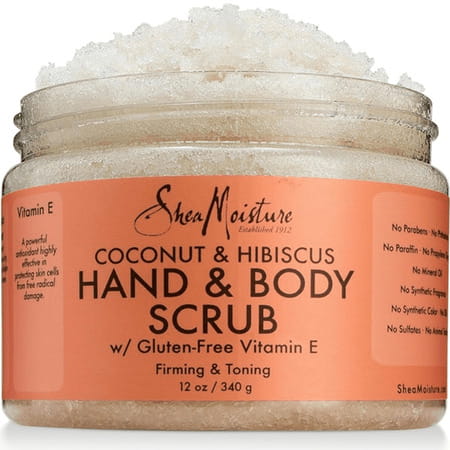 Sheamoisture Coconut & Hibiscus Hand/Body Scrub | 12 Ounce | 340g