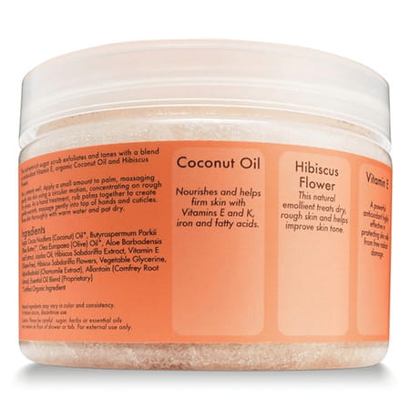 Sheamoisture Coconut & Hibiscus Hand/Body Scrub | 12 Ounce | 340g