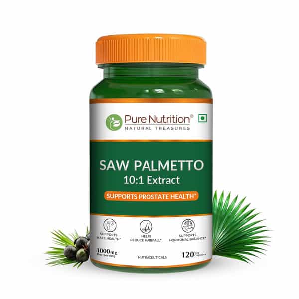 Pure Nutrition Saw Palmetto 1000Mg Extract | 120 Vegan Capsules