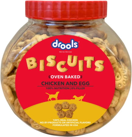 Drools Dog Treat Biscuits | Chicken And Egg Flavor 400g Pack | All Life Stages