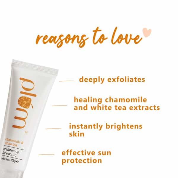 Plum Chamomile & White Tea Brighten-Up Face Scrub- 75 Ml