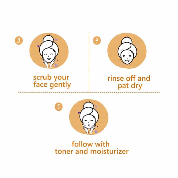 Plum Chamomile & White Tea Brighten-Up Face Scrub- 75 Ml