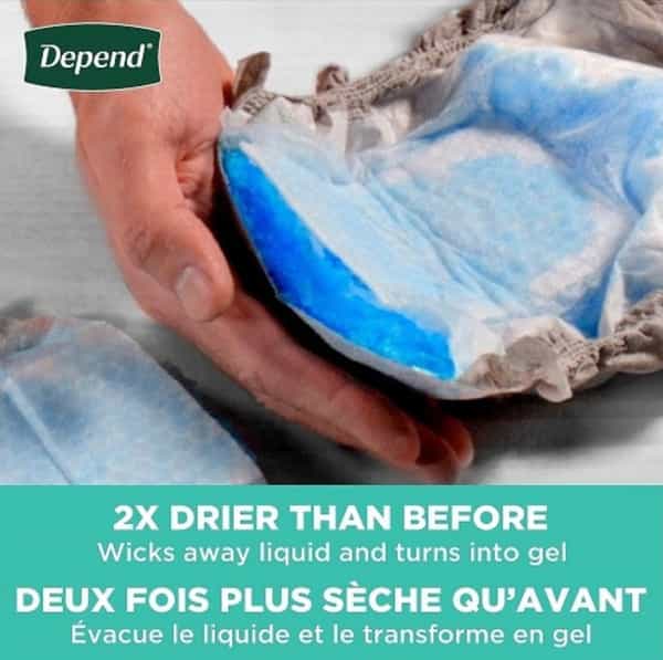 Depend Depend Fit-Flex Incontinence Underwear For Men| Maximum Absorbency| S/M| Grey 38N