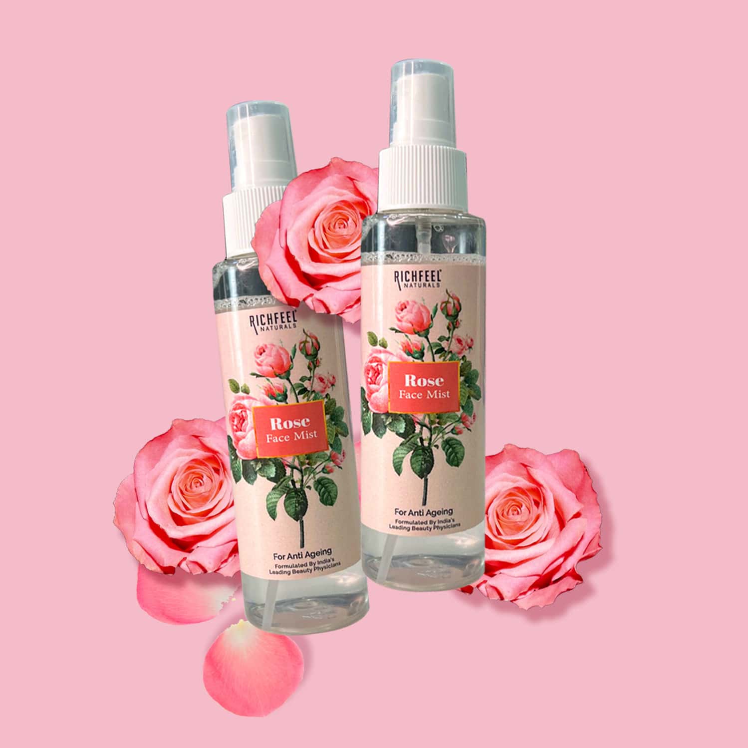 Pure Rose Face Mist 100 Ml Pack Of 2