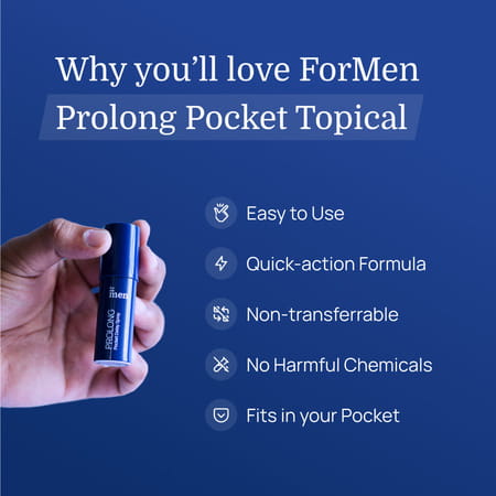 Formen Prolong Pocket Topical Delay Spray For Men - 8ml