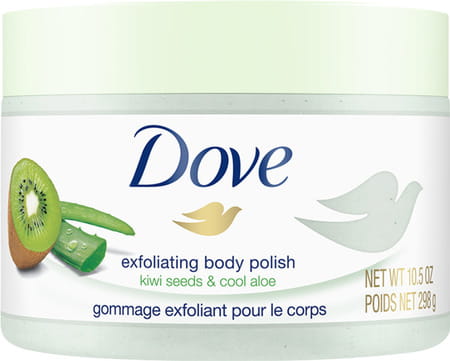 Dove Body Polish Exfoliating Scrub Kiwi Seeds And Aloe Vera Removes Dull & Dry Skin - 298 Gm