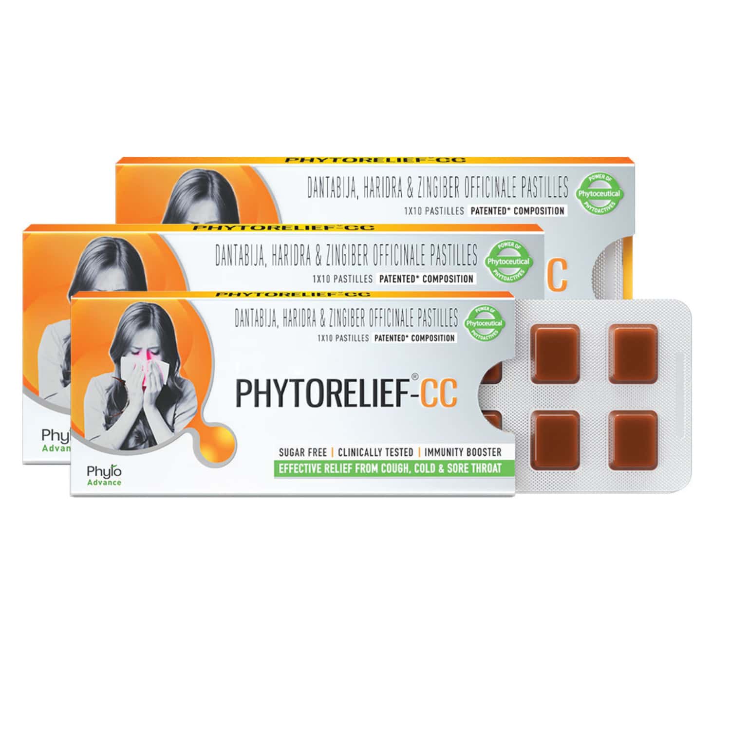 Phytorelief-cc - Natural Immunity Booster Fights Viral Cough | Cold And Sore Throat - Pack Of 3