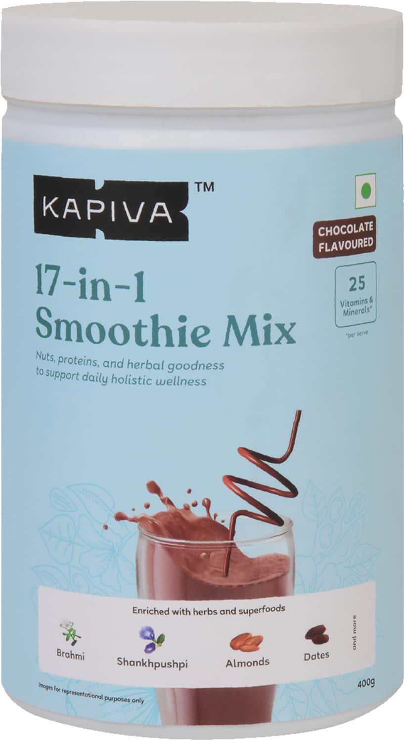 Kapiva 17-In-1 Smoothie Mix 400g | Superfoods Proteins Ayurvedic Herbs For Wellness