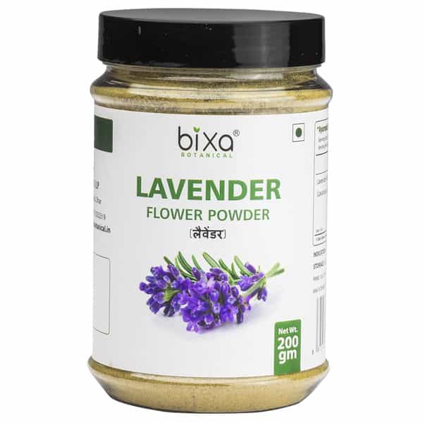 Bixa Botanical Lavender Flowerpowder-For Nervine & Carminative Wellness, Alleviates Stress & Fatigue