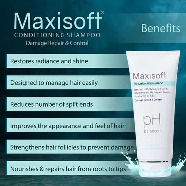 Maxisoft Conditioning | Damage Repair & Control | Shampoo | Tube | 100 Ml | Pack Of 3
