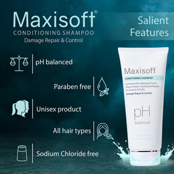 Maxisoft Conditioning | Damage Repair & Control | Shampoo | Tube | 100 Ml | Pack Of 3