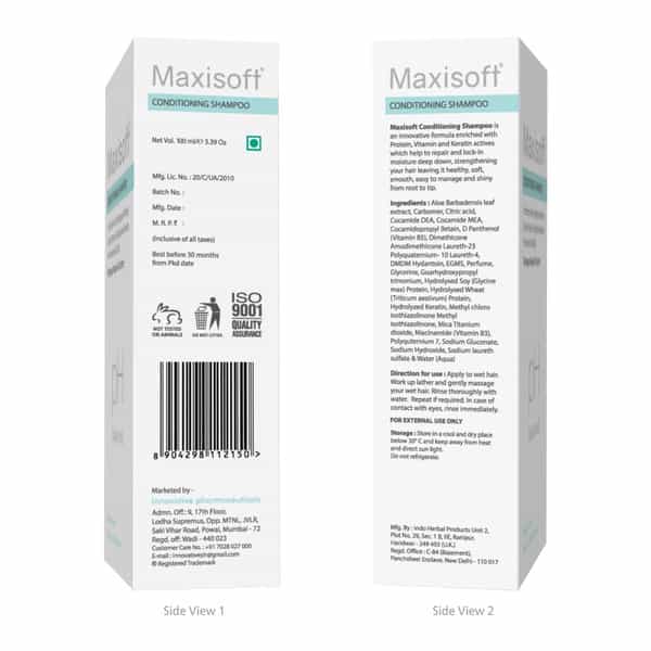 Maxisoft Conditioning | Damage Repair & Control | Shampoo | Tube | 100 Ml | Pack Of 3