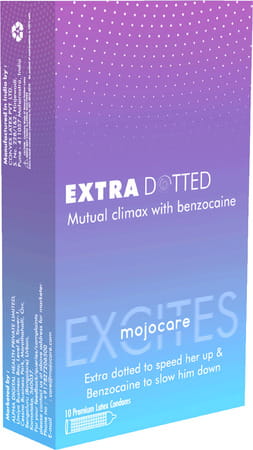 Mojocare Excites - Extra Dotted Condoms
