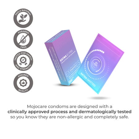 Mojocare Excites - Extra Dotted Condoms