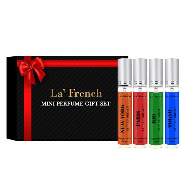 La French City Mini Gift Set Perfumes Men & Women 4 X 10Ml