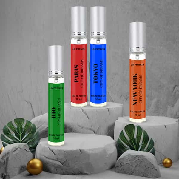 La French City Mini Gift Set Perfumes Men & Women 4 X 10Ml