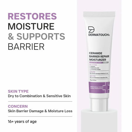 Dermatouch Ceramide Barrier Repair Moisturizer | Deep Hydration & Barrier Support | 15g