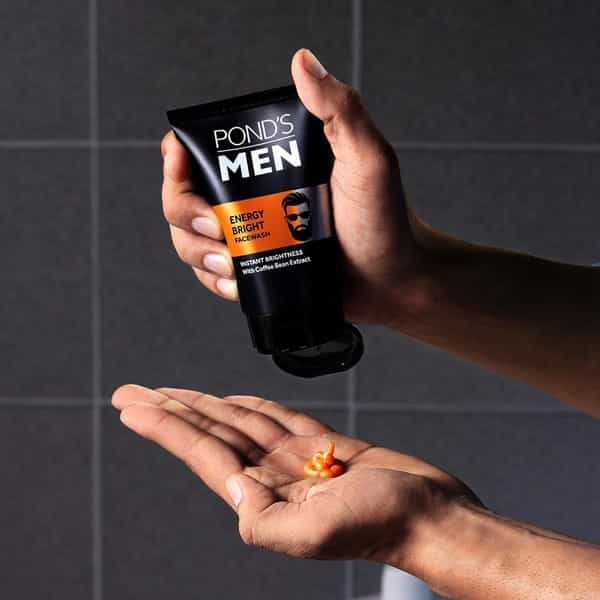 Pond's Men Energy Bright Anti-Dullness Facewash With Coffee Bean-50 G
