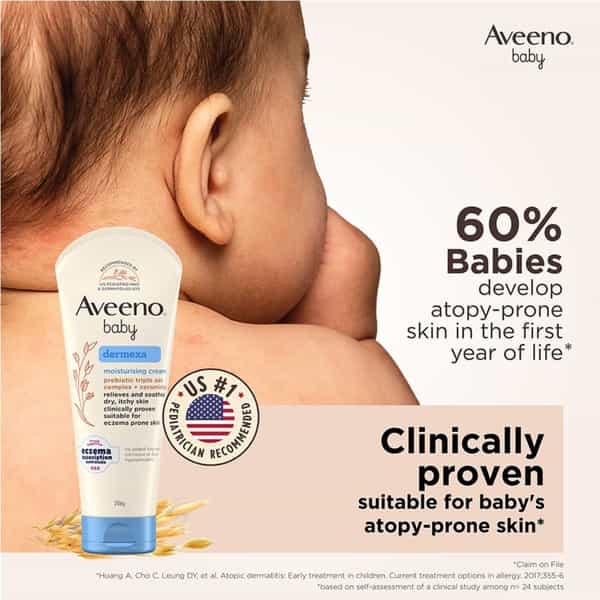Aveeno Baby Dermexa Moisturising Cream 206 Gm