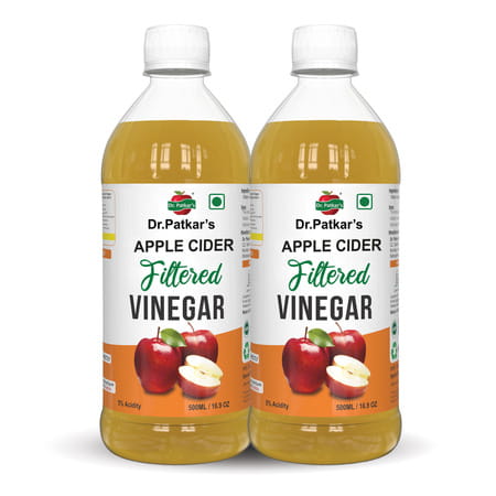 Dr. Patkar'S 100% Natural Apple Cider Vinegar Best For Cooking And Salad Dressing 500ml