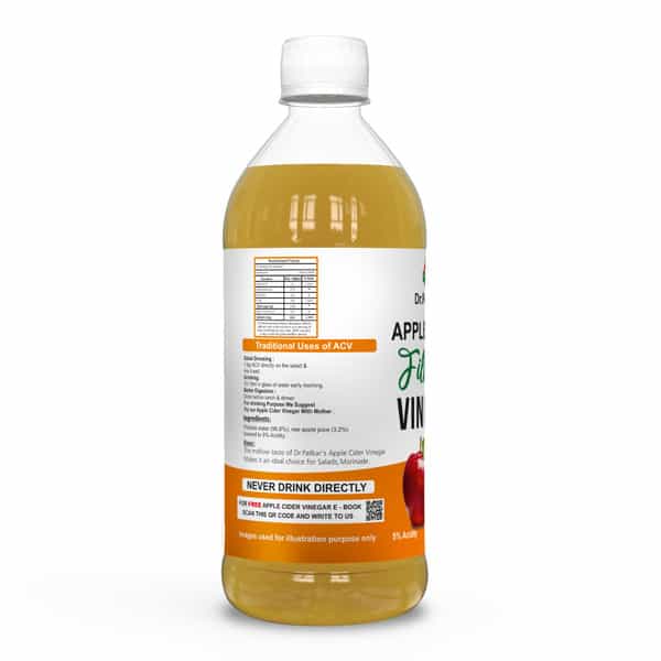 Dr. Patkar's 100% Natural Apple Cider Vinegar Best For Cooking And Salad Dressing 500Ml