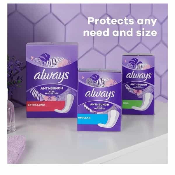 Always Xtra Protection Long Daily Liners Unscented 108 Count