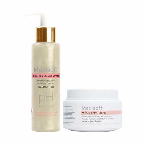 Maxisoft Winter Care Kit (Brightening Face Wash 100 Ml+ Moisturizing Cream 50 Gm)