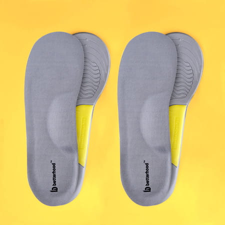 Betterhood Pack Of 2 Pairs Flat Feet Arch Support Orthopedic Ergonomic Gel Shoe Insoles (8-11 Uk)